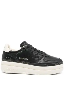 Premiata: Чёрные кроссовки 