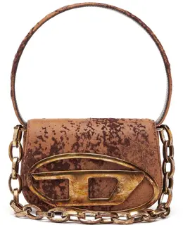 Diesel: Коричневая сумка-шоппер 