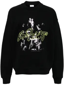 Off-White: Чёрный свитшот 