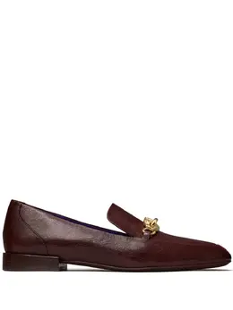 Tory Burch: Бордовые лоферы  Jessa