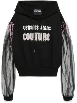 Versace Jeans Couture: Чёрная толстовка 