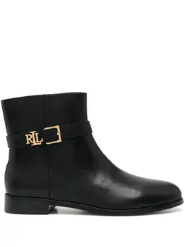 Lauren Ralph Lauren: Чёрные ботинки 