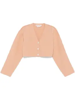 Marni: Оранжевый кардиган 