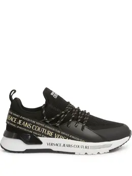 Versace Jeans Couture: Чёрные кроссовки 