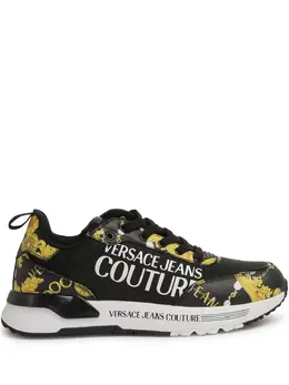 Versace Jeans Couture: Чёрные кроссовки 