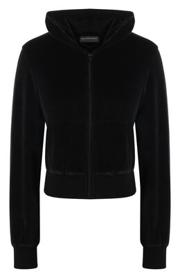 Balenciaga: Бархатная толстовка 