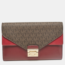 Michael Kors: Бордовый клатч 
