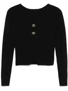 TWINSET: Чёрный свитер 