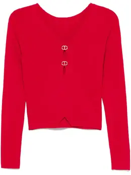 TWINSET: Красный свитер 
