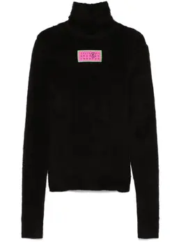 MM6 Maison Margiela: Чёрный свитер 