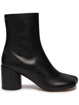 MM6 Maison Margiela: Чёрные ботинки 