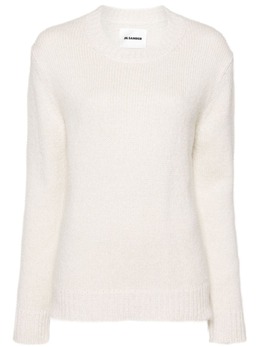 Jil Sander: Белый свитер 