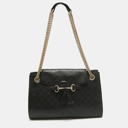 Gucci: Чёрная сумка 