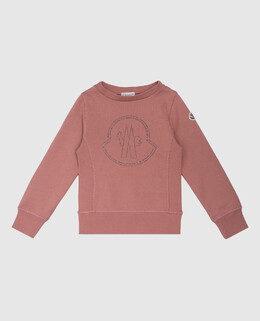 Moncler ENFANT: Рожеві світшоти 