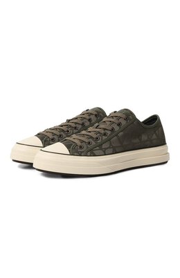 Valentino: Кеды цвета хаки 