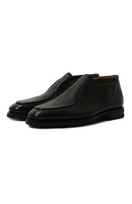 Santoni: Чёрные ботинки  Carlos