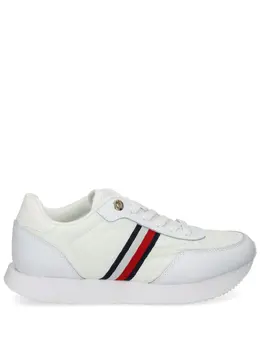 Tommy Hilfiger: Белые кроссовки  Essential