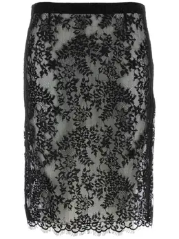 Saint Laurent: Юбка с запахом 