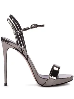 Le Silla: Серебристые сандалии  Gwen
