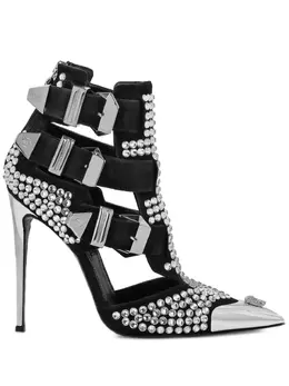 Philipp Plein: Серебристые туфли  Skull