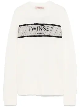 TWINSET: Белый свитер 