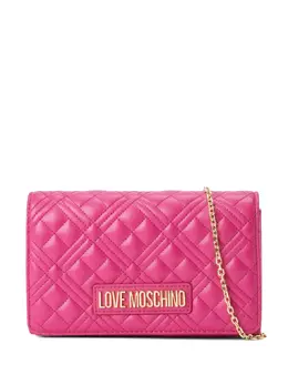 Love Moschino: Розовая сумка через плечо 