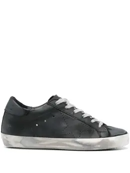 Golden Goose: Чёрные кроссовки  Super Star