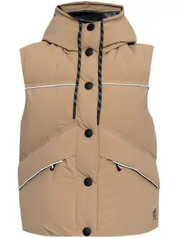 Moncler Grenoble: Бежевый жилет 