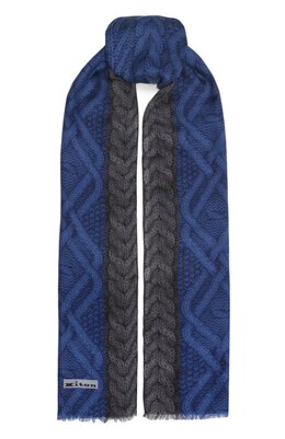 Kiton: Шарф с принтом 