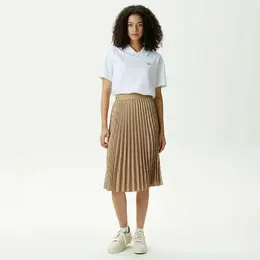 LACOSTE: Бежевая юбка 