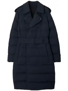 Burberry: Голубое пальто 