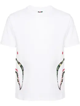 A BATHING APE®: Белая футболка 