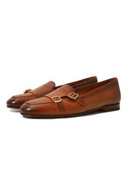 Santoni: Коричневые лоферы 