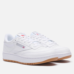 Reebok: Белые кроссовки  Club C Double