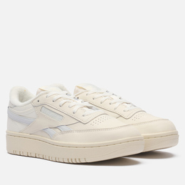 Reebok: Бежевые кроссовки  Club C Double