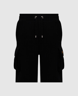 Balmain: Чорні шорти 