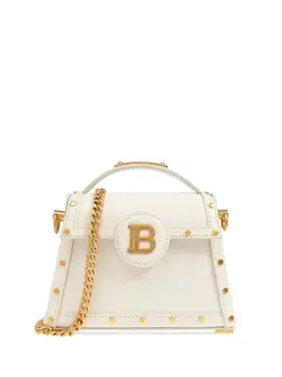 Balmain: Белая сумка-шоппер  B-Buzz