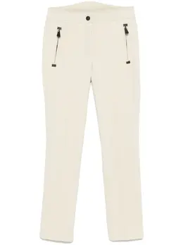 Moncler Grenoble: Бежевые брюки 