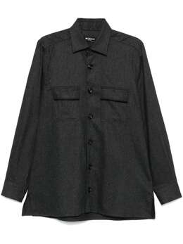 Kiton: Рубашка из фланели 