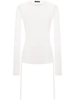 Ann Demeulemeester: Белая футболка 
