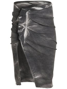 Rick Owens DRKSHDW: Юбка с разрезом 