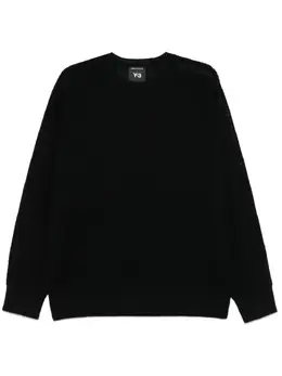 Y-3: Чёрный свитер 