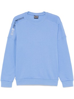 Ea7 Emporio Armani: Голубой свитшот 