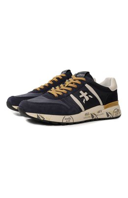 Premiata: Синие кроссовки  Lander