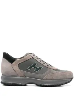 Hogan: Чёрные кроссовки  Interactive sneakers