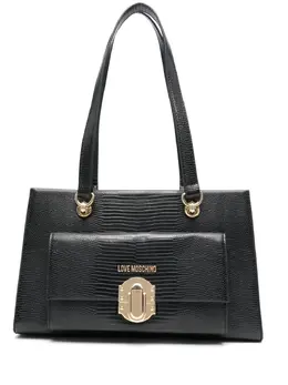 Love Moschino: Чёрная сумка-шоппер 
