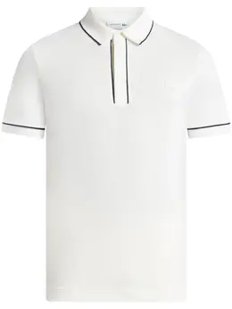 Lacoste: Белое поло 