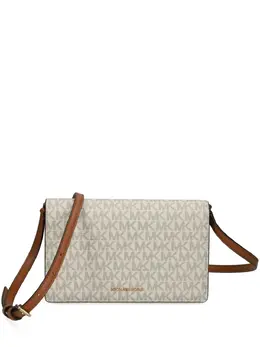Michael Michael Kors: Бежевая сумка через плечо 