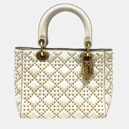 Dior: Белая сумка на руку 