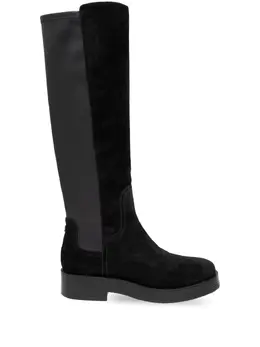 Casadei: Чёрные ботинки 